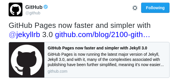 Github Pages 의 Jekyll3.0 업그레이드